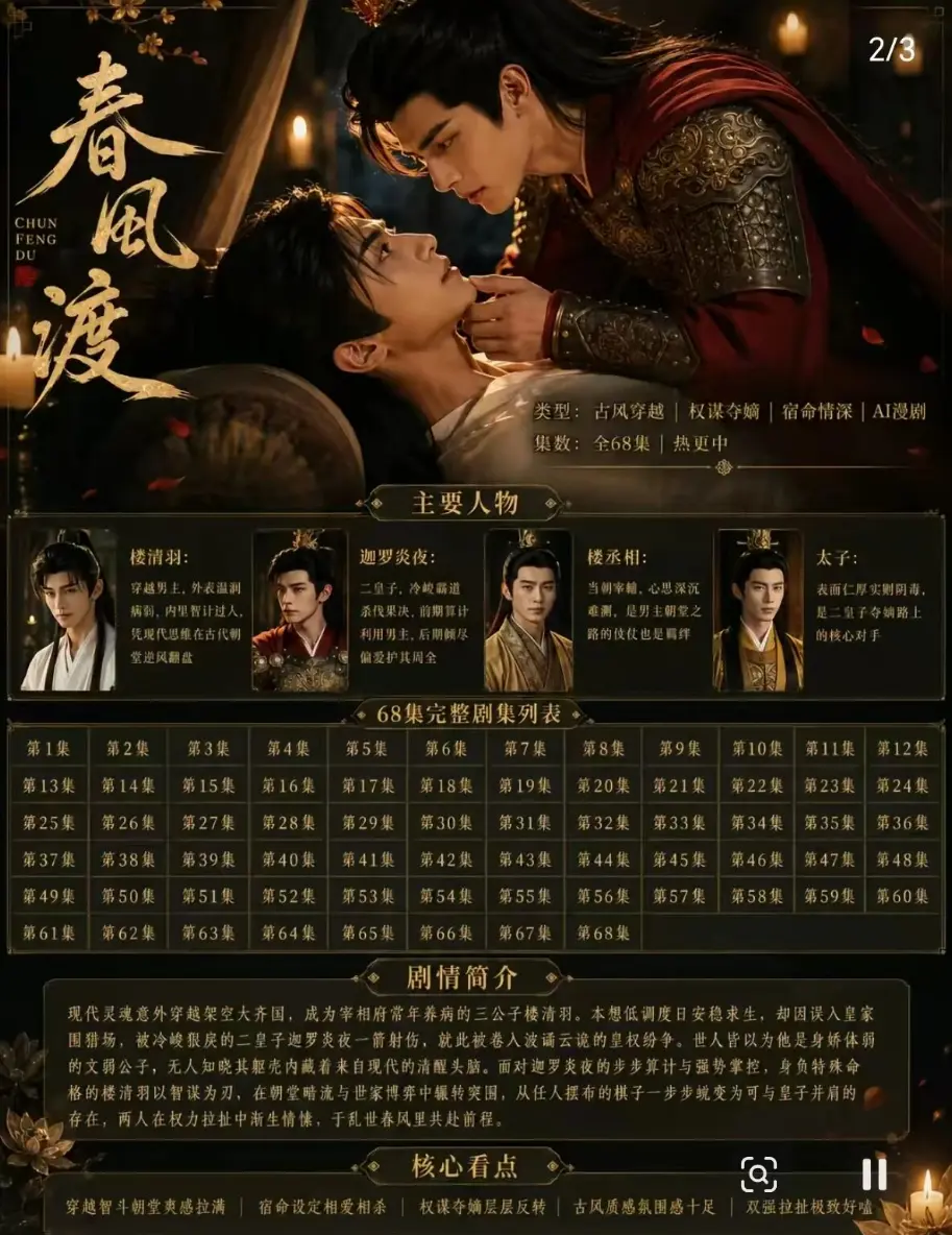 AI漫剧《春风渡》高清完整版百度云网盘资源链接-春风渡漫剧全剧无删减版在线观看-春风渡ai短剧在线观看-春风渡漫剧全剧无删减