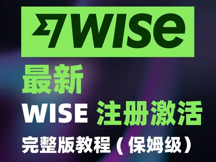 Wise激活入金教程-全套中国资料注册Wise全流程-Wise注册教程wise入金激活方法